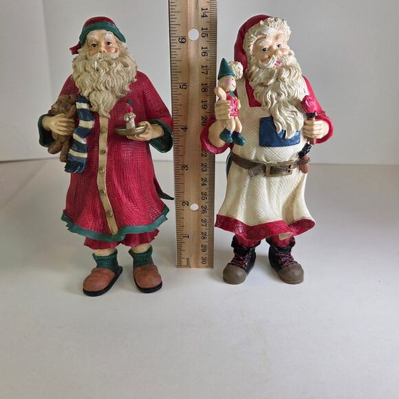 Midwest Importers Santa Pair – Christmas Figurines 9" Holiday Decor - Picture 8 of 13